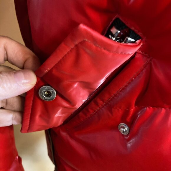 #110 Woody Bomber Jacket Red Diamond, Size Medium - Picture 6 of 15